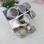 Boîtes à épices en acier inoxydable DUDDP, organiseur de sel et d'épices, récipient pour condiments, support magnétique (6 pièces), accessoires de cuisine. Boîtes à épices en acier inoxydable DUDDP, organiseur de sel et d'épices, récipient pour condiments, support magnétique (6 pièces), accessoires de cuisine.