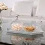 ComSaf Glass Candy Dish with Lid Decorative Candy Bowl, Crystal Covered Storage Jar, Set of 2(Diameter:4.1 Inch) ComSaf Glass Candy Dish with Lid Decorative Candy Bowl, Crystal Covered Storage Jar, Set of 2(Diameter:4.1 Inch)
