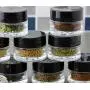 7-Milliliter Clear Glass Balm Jars (12-Pack); 1/4 oz Cosmetic Jars with Lined Black Plastic Lids 7-Milliliter Clear Glass Balm Jars (12-Pack); 1/4 oz Cosmetic Jars with Lined Black Plastic Lids