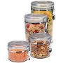 Bellemain 4 Piece Airtight Acrylic Canister Set, Food Storage Container