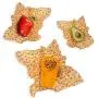 Garden Bloom Beeswax Food Wrap ? Sustainable Plastic Alternative Beeswax Wrap 3 Pack ? 1 Small, 1 Medium, 1 Large Organic Reusable Beeswax Food Wraps ? Washable & Biodegradable Food Stasher