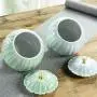 Jessi Tea Caddy für lose Teespeicherung, Keramik Teebehälter, Porzellan Dose für Gewürze und Kaffeebohnen (Blau)
