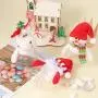 3er Weihnachtscandy-Glasbehälter mit Santa, Schneemann und Rentier - Weihnachtsgeschenkelösung für Süßigkeiten & Snacks (3er-Set)