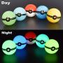 Glow in Dark Pokeball Wax Oil Silicone Jar Nonstick Herb Stash Container for Storage Sticky Concentrations,Pill,Lip Balm (Pokeball Jar-5pack)