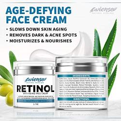 Anti-Aging Retinol Cream for Face with Hyaluronic Acid 3% - Wrinkle Cream for Face - Made in USA - Facial Moisturizer & Dark Spot Remover for Face - Retinol & Collagen Cream for Fine Lines