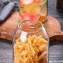 UPKOCH Glass Food Storage jar Transparent Borosilicate Airtight Sealed Can Container Canister with Cork for Spices Sugar Coffee Cookies Candy 1200ML