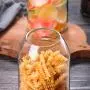UPKOCH Glass Food Storage jar Transparent Borosilicate Airtight Sealed Can Container Canister with Cork for Spices Sugar Coffee Cookies Candy 1200ML
