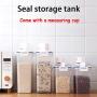 SUJING Plastic Cereal Dispenser Storage Box Kitchen Food Grain Rice Container - Dry Goods Food Tea Coffee Sugar Kitchen Storage Canisters Jars Pots Containers Tins (C)