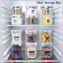 Food Storage Box,Preservation Kitchen Bottle Jar Sealing Pot Food Fresh Plastic(Small,Pink)
