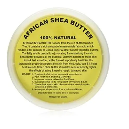 Raw Unrefined Grade A Soft and Smooth African Shea Butter from Ghana - Amazing quality and consistency - comes in a 16 oz Jar - Total weight approximately 14 oz by HalalEveryday Raw Unrefined Grade A Soft and Smooth African Shea Butter from Ghana - Amazing quality and consistency - comes in a 16 oz Jar - Total weight approximately 14 oz by HalalEveryday