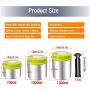 LEGOU Coffee Canister Airtight Container, Pump Suction Vacuum Sealed Tank, for Tea Coffee Sugar Milk Powder Cans,Stainless Steel Storage Jars,Coffee Storage,700ml