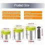 LEGOU Coffee Canister Airtight Container, Pump Suction Vacuum Sealed Tank, for Tea Coffee Sugar Milk Powder Cans,Stainless Steel Storage Jars,Coffee Storage,700ml
