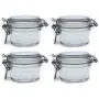 Die Grube | 150 ml (5 Oz) PET Kunststoff Kilner-Style Gläser | Runder Klarer Acryl Aufbewahrungsbehälter | Luftdichte Mason-Stil Deckel | Mehrere Anwendungen | Robuste Premium Qualität | Pack mit 4
