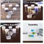 Stalwart 75-STO2000 Clear 2 Ounce Plastic Jar Containers, 2 oz