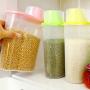 Transparent Plastic Sealed Fresh-keeping Food Storage Container Storage Jar (L)