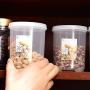 Tree House Round Storage containers Sets with lid, Versatile Plastic Food Boxes Durable Preserving Jars Regular Mouth Sealed jar Herbs Pot-A