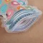 Gläserartige Aufbewahrungstaschen – Wiederverwendbar, Niedlich, Mit Reißverschluss – Packung mit 9 Taschen, Praktische Größe, Pop-Jar-Form, Tropical Palm Leaves Design, Wiederverwendbarer Speicherkorb, Snack-Beutel, wiederverwendbar.