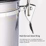 Owlhouse Storage Sealed Cans, Stainless Steel Food Storage Containers, Vacuum Sealed Container with Venting Valve, Leakproof Food Jar Canisters Tanks for Tea, Snacks, Coffee Beans
