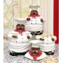 Kitchen Decor, African American Guys, Bistro Black Happy Chef, 3pc Canister Set, 89029 By ACK