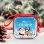 seelive Christmas Tin Box, Candy Cookie Jar Gift Storage Container Holiday Decorative Box handy