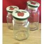Apple Jack Fruit Kitchen Storage Cookie Canister Jar Glass 3 Pieces M