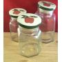 Apple Jack Fruit Kitchen Storage Cookie Canister Jar Glass 3 Pieces M