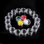 60 PCs 5 Gram Empty Plastic Cosmetic Samples Container for Make Up, Eye Shadow, Nails, Powder, Gems, Beads, Jewelry, Cream Small Clear Pot Jars with Lid