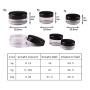 Tiny Sample Containers 3 Gram Sample Jars 100pcs Makeup Sample Containers with Lids