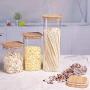 Glass Sealed Jars, Kitchen Household Grain Containers, Storage Spices/Oatmeal/Beans/Spaghetti