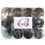 Beauticom 24 Pieces 30G/30ML(1 Oz) Thick Wall Round COBALT BLUE Plastic Container Jars with Black Flat Top Lids - Leak-Proof Jar - BPA Free