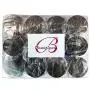 Beauticom 24 Pieces 30G/30ML(1 Oz) Thick Wall Round COBALT BLUE Plastic Container Jars with Black Flat Top Lids - Leak-Proof Jar - BPA Free