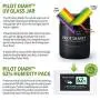 Pilot Diary UV Glass Stash Jar Airtight Smell Proof Ultraviolet Herb Storage Container 250ml (Half Oz) with 8g 62% Humidity Control Pack - Best Solution for Herb Storage Pilot Diary UV Glass Stash Jar Airtight Smell Proof Ultraviolet Herb Storage Container 250ml (Half Oz) with 8g 62% Humidity Control Pack - Best Solution for Herb Storage