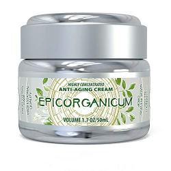 Night Cream Anti Aging Wrinkle Cream With Growth Factors (EGF, IGF-1, FGF and VEGF) & Niacinamide | Reduce Appearance of Acne Scars, Marks, Wrinkles, and Dark Spots - Helps with Old Scar Removal (1.7)