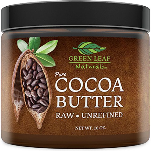 Hard Cocoa Butter for DIY Recipes - Raw Unrefined - Great for Pure All Natural Organic Skin, Hair, Face Concoctions - Creams, Lotions, Moisturizers (16 oz)