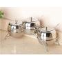 he yan long home 304 Stainless Steel Large Spice Jar Condiment Bottles Set Storage Jar Small idea Spice jar