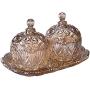 WD Glass Candy Jar Storage Jar Dried Fruit Box Snack Plate Tea Cans Living Room Coffee Table Decoration Ornaments