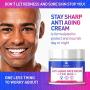 LUXOL Anti-Aging Face Cream Moisturizer for Men, Natural and Organic Anti Aging Cream To Reduce Puffiness, Wrinkles, Dark Circles, Crows Feet and Under Eye Bags 2oz
