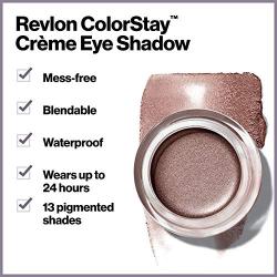 Revlon Colorstay Creme Eye Shadow, Longwear Blendable Matte or Shimmer Eye Makeup with Applicator Brush in Purple, Black Currant (740)