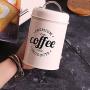 re2chiOngs Food Storage Jar, Tea Coffee Sugar Storage Canister Kitchen Spice Jar Candy Pot with Lid Snap-Fit (3Pcs/Set)
