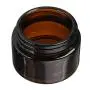 Wresty 4er Set Amber Glas Kosmetikbehälter, Wiederbefüllbar, Kosmetisches Probenbehältnis mit Innenfolie (30g)