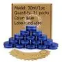 31pcs 1oz/30ml Blue Aluminum Tin Jar with Screw Lid and Blank Labels 31pcs 1oz/30ml Blue Aluminum Tin Jar with Screw Lid and Blank Labels