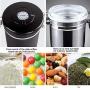 AUOKER Luftdichte Kaffeetiegel, Edelstahl Luftdichte Dose - Einweg-CO2-Ventil, Datums-Rad & Messlöffel – Frischer Kaffee und gemahlener Kaffee länger – 60 oz