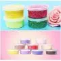 Slime Storage Containers 24 Pack, Leakproof Clear Plastic Foam Ball Storage Cups Storage Jars Containers with Lids Slime Pots Tubs
