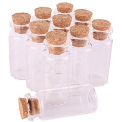 | Storage Bottles & Jars | 100pcs 10ml Size 225012.5mm Mini Glass Perfume Spice Bottles Tiny Jars Vials With Cork Stopper pendant crafts wedding gift | by HUDITOOLS | 1 PCs