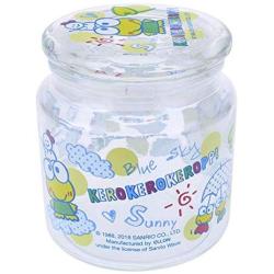 Keroppi Transparent Glass Storage Jar Snacks Cookies Sugar Airtight Container 480 ml Kitchen Canister