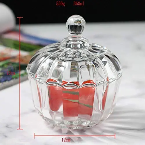 Yl Ly Lead-Free Crystal Candy Jar With Lid Candy Cans Snack Jar Sugar Jar Storage Box Storage Box Dried Fruit Box With Lid Thick Pumpkin Yl Ly Lead-Free Crystal Candy Jar With Lid Candy Cans Snack Jar Sugar Jar Storage Box Storage Box Dried Fruit Box With Lid Thick Pumpkin