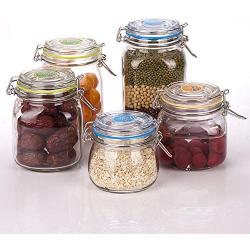 Yl Ly Steel Buckle Glass Sealed Jar Honey Lemon Bottle Fresh Storage Tank Food Cans Milk Powder Can 1500 1000 500 750750