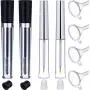 Tube Vide EBOOT 8ml avec Cône pour Crème Eyelash / Eyeliner, Flacon Transparent 7ml avec Joints en Caoutchouc et Kits de Coulage