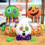 Kanggest Transparent Candy Jar Halloween Gift Jar Decoration Candy Box Halloween Supplies Decoration Element Ghost Black Cat
