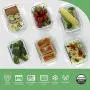 Contenant en verre pour la préparation des repas | 12 pièces | Contenants de stockage alimentaire avec couvercles | Contenants étanches | Contenants Glasslock | Contenants pour la préparation de repas et déjeuners | Sans BPA